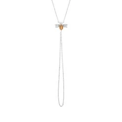 QUEEN BEE GOLD DIAMOND CITRINE HAND CHAIN