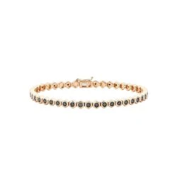 HONEYCOMB GOLD BLACK DIAMOND BRACELET