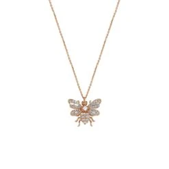 QUEEN BEE BON BON GOLD DIAMOND NECKLACE