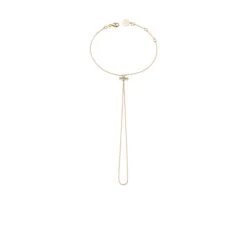 QUEEN BEE LILY GOLD DIAMOND PERIDOT HAND CHAIN