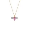 QUEEN BEE BELLA PINK SAPPHIRE NECKLACE -Bee Goddess QUEEN BEE BELLA PINK SAPPHIRE NECKLACE Bee Goddess 5932