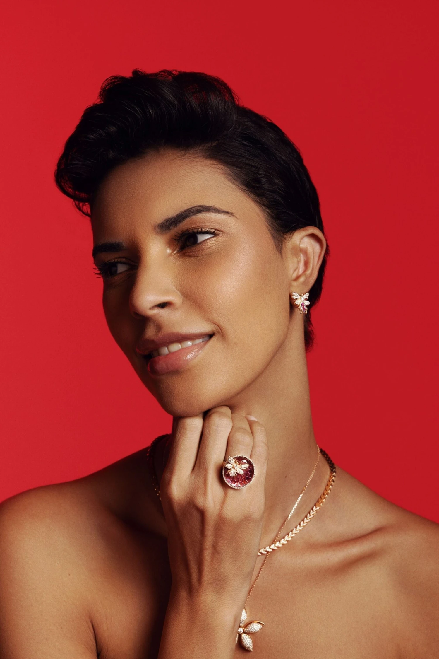 QUEEN BEE BON BON GOLD DIAMOND RING 7 QUEEN BEE BON BON GOLD DIAMOND RING - Image 5