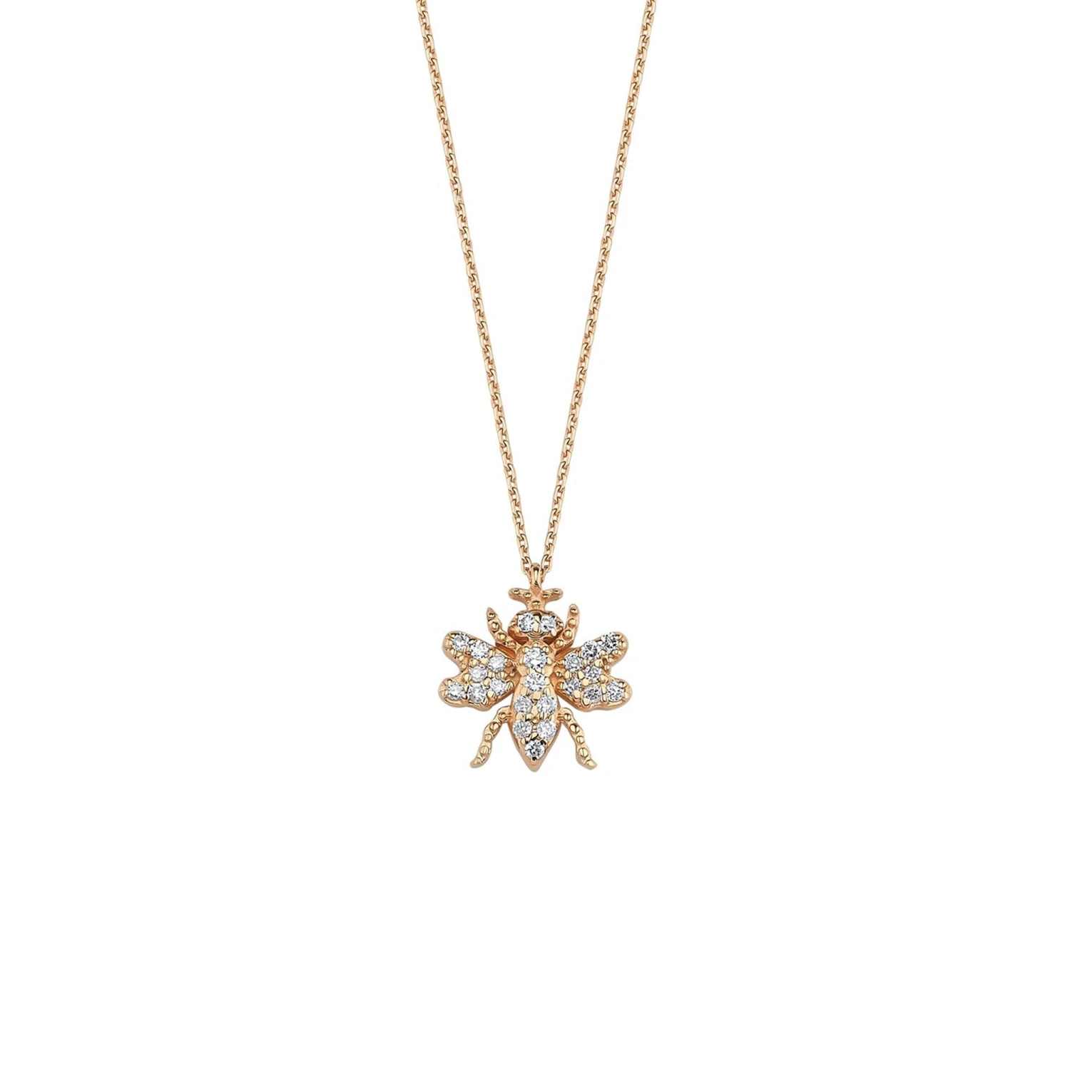 QUEEN BEE HANIA GOLD DIAMOND NECKLACE 3 QUEEN BEE HANIA GOLD DIAMOND NECKLACE
