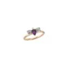 QUEEN BEE BELLA GOLD DIAMOND AMETHYST RING -Bee Goddess QUEEN BEE GOLD DIAMOND RING Bee Goddess 3130