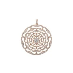 ROSA MUNDI 18K GOLD DIAMOND PENDANT