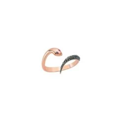 OUROBOROS GOLD BLACK DIAMOND RING