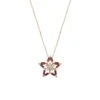 SIRIUS STAR GOLD DIAMOND RUBY NECKLACE
