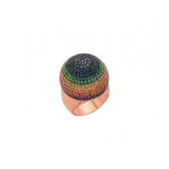 SOUL COLORS GOLD DIAMOND SAPPHIRE EMERALD RING