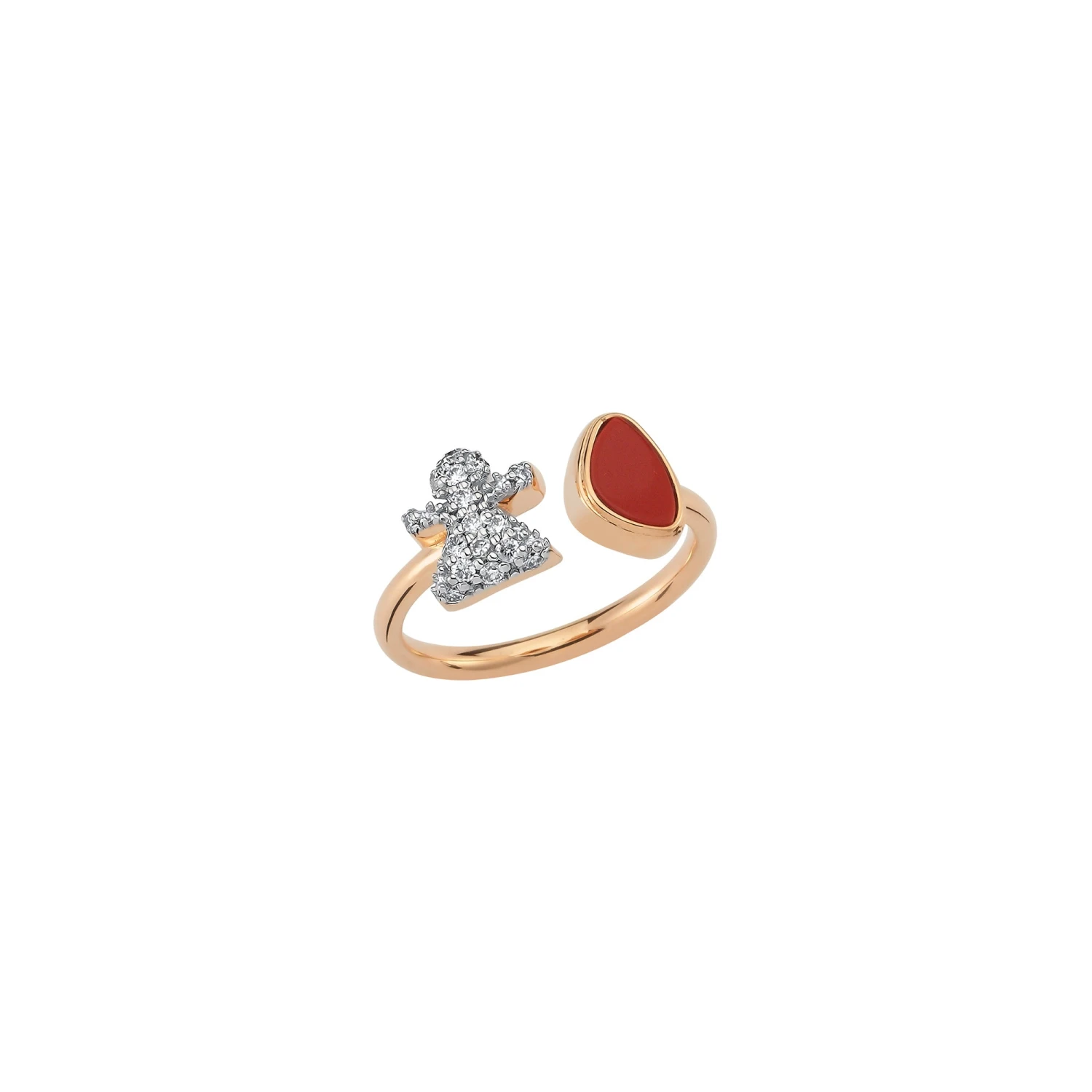 TANIT GOLD DIAMOND RED ENAMEL RING 3 TANIT GOLD DIAMOND RED ENAMEL RING