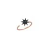 VENUS STAR GOLD BLACK DIAMOND RING -Bee Goddess VENUS STAR GOLD BLACK DIAMOND RING Bee Goddess 3721