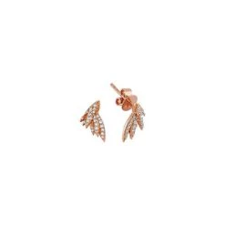WINGS GOLD DIAMOND EARRINGS