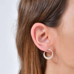 SERPENT 18K GOLD BLACK DIAMOND RUBY EARRINGS -Bee Goddess YLN18KYGCHPGKP 2 833723b9 525c 4626 8e72 8ae7cf1463cc