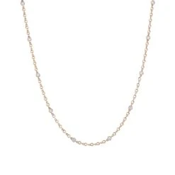 CHAIN GOLD DIAMOND SEED NECKLACE