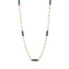 CHAIN GOLD MALACHITE NECKLACE -Bee Goddess ZINCIR94CMIMLHATZN 4acfd66a 8dd7 453a 9518 cc29b8106c7f