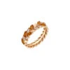 WHEAT GOLD DIAMOND CITRINE RING 2 WHEAT GOLD DIAMOND CITRINE RING -Bee Goddess apple seed gold diamond citrine ring 3