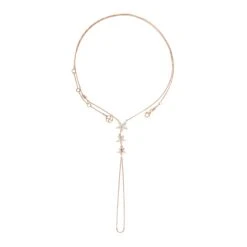 APPLE SEED GOLD DIAMOND HAND CHAIN