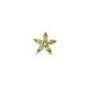 APPLE SEED GOLD DIAMOND PERIDOT XSMALL SINGLE EARRING