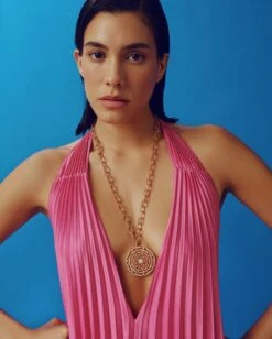 CHAIN GOLD PATTERNED NECKLACE -Bee Goddess bold 5 588561d8 f119 4805 9e4b 72372ae5117a