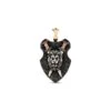 CD-BABAS GOLD BLACK DIAMOND RUBY PENDANT -Bee Goddess cd babas gold black diamond ruby pendant 1