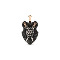 CD-BABAS GOLD BLACK DIAMOND RUBY PENDANT