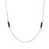 CHAIN GOLD LAPIS LAZULI NECKLACE 2 CHAIN GOLD LAPIS LAZULI NECKLACE -Bee Goddess chain gold lapis lazuli necklace2