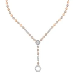 CYBELE GOLD DIAMOND LARIAT NECKLACE -Bee Goddess cybele gold diamond lariat necklace