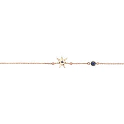 FAIRY STAR GOLD SAPPHIRE BRACELET -Bee Goddess fairy star gold sapphire bracelet 1