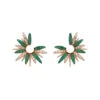HERA GOLD DIAMOND EMERALD EARRINGS 1 HERA GOLD DIAMOND EMERALD EARRINGS -Bee Goddess hera gold diamond emerald earrings