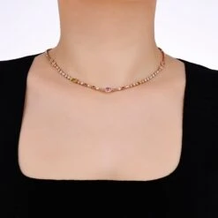 HONEYCOMB 18K GOLD DIAMOND PINK SAPPHIRE NECKLACE -Bee Goddess honeycomb 18k gold diamond pink sapphire necklace 2