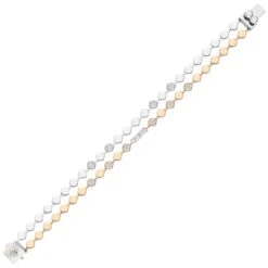 HONEYCOMB SIGNATURE PAVÊ GOLD DIAMOND BRACELET -Bee Goddess honeycomb signature gold diamond bracelet 2