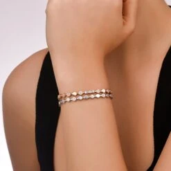 HONEYCOMB SIGNATURE PAVÊ GOLD DIAMOND BRACELET -Bee Goddess honeycomb signature gold diamond bracelet 3