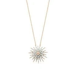 JARDIN STAR GOLD BAGUETTE DIAMOND NECKLACE