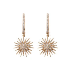 JARDIN STAR GOLD DIAMOND EARRINGS