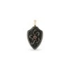 KUNDALINI GOLD BLACK DIAMOND RUBY PENDANT 2 KUNDALINI GOLD BLACK DIAMOND RUBY PENDANT -Bee Goddess kundalini gold black diamond ruby pendant