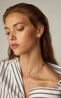 Bee Goddess -Bee Goddess large bee goddess gold sirius diamond and 14k gold charm choker