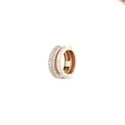 MONDRIAN 2 ROWS GOLD BAGUETTE DIAMOND EAR CUFF