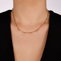 MONDRIAN PAVÊ GOLD DIAMOND NECKLACE -Bee Goddess mondrian pave gold diamond necklace