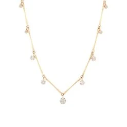 MONDRIAN PAVÊ GOLD DIAMOND NECKLACE