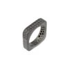 MONDRIAN SILVER BLACK DIAMOND RING -Bee Goddess mondrian silver black diamond ring