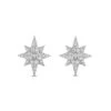 NORTH STAR 18K GOLD DIAMOND EARRINGS 2 NORTH STAR 18K GOLD DIAMOND EARRINGS -Bee Goddess north star 18k gold diamond earrings