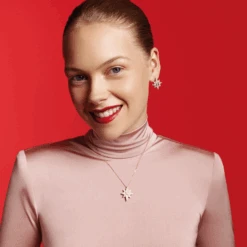 NORTH STAR GOLD DIAMOND NECKLACE 11 NORTH STAR GOLD DIAMOND NECKLACE -Bee Goddess north star gold diamond necklace 10