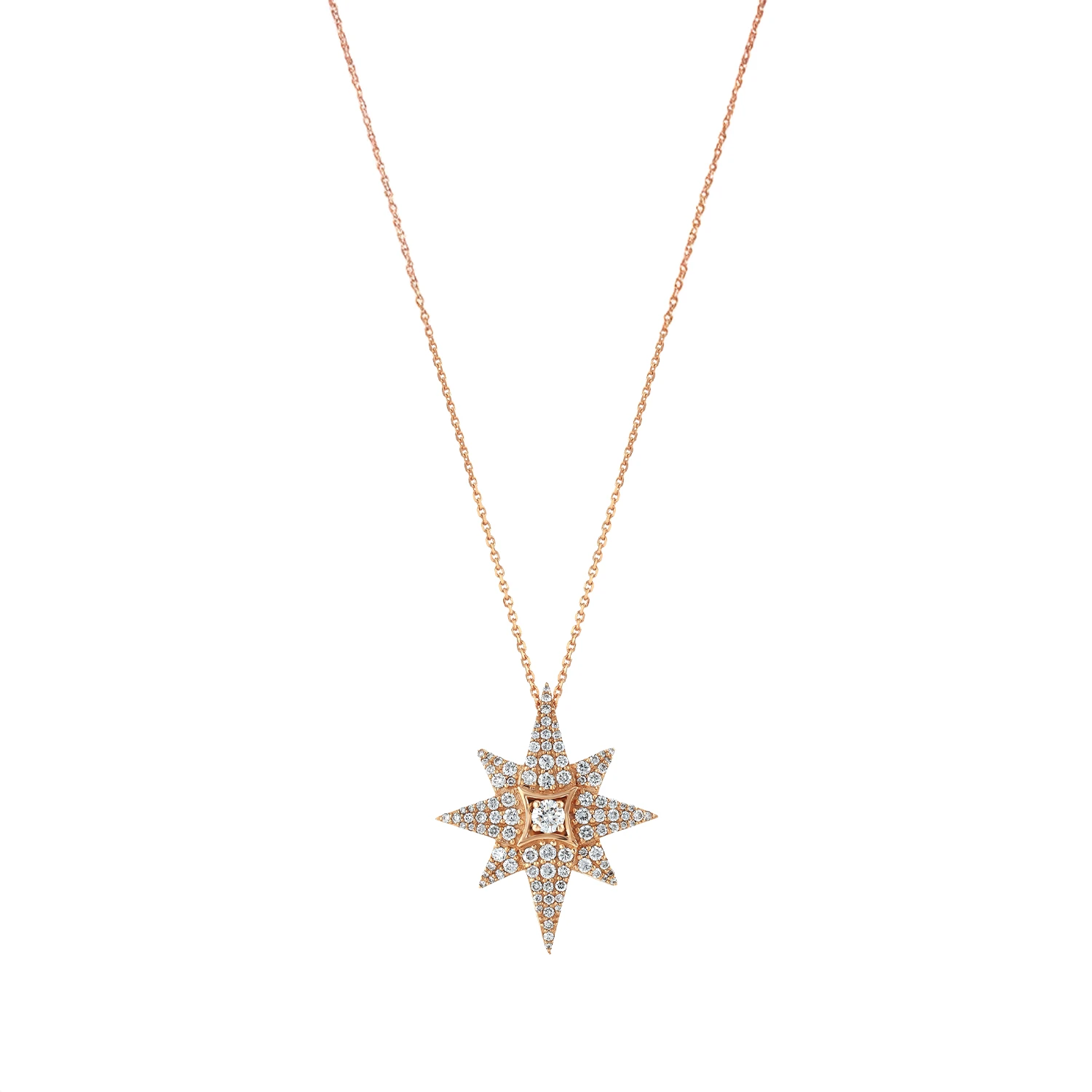 NORTH STAR GOLD DIAMOND NECKLACE 3 NORTH STAR GOLD DIAMOND NECKLACE