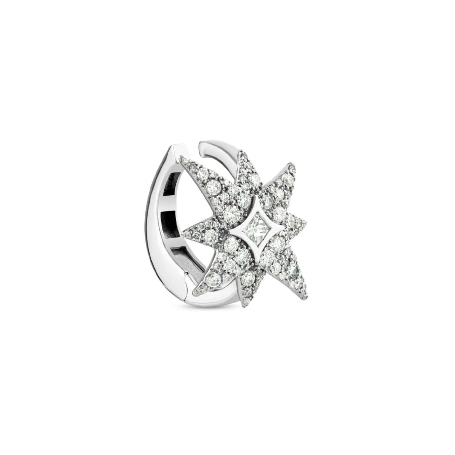 NORTH STAR PAVÊ WHITE GOLD DIAMOND EAR CUFF 4 NORTH STAR PAVÊ WHITE GOLD DIAMOND EAR CUFF - Image 2