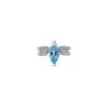 QUEEN BEE BELLA GOLD DIAMOND BLUE TOPAZ PIERCING -Bee Goddess queen bee bella gold diamond blue topaz piercing