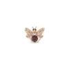 QUEEN BEE GOLD BLACK DIAMOND PINK SAPPHIRE EAR CUFF -Bee Goddess queen bee gold black diamond pink sapphire ear cuff