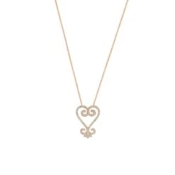 SANKOFA 18K GOLD DIAMOND NECKLACE