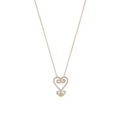 SANKOFA GOLD DIAMOND NECKLACE