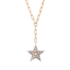 SIRIUS STAR GOLD DIAMOND CHAIN NECKLACE