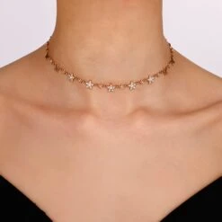 SIRIUS STAR GOLD DIAMOND CHOKER 9 SIRIUS STAR GOLD DIAMOND CHOKER -Bee Goddess sirius star gold diamond choker 2 1