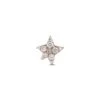 SIRIUS STAR GOLD DIAMOND SINGLE SMALL EARRING -Bee Goddess sirius star gold diamond single small earring
